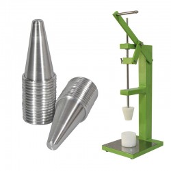 Kit Modeladora para Churros + 50 cones 10cm Escovado