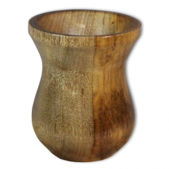 Cuia Madeira Nobre Imbuia Chimarrão Perolizada Natural