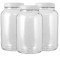 Conjunto 3 Potes Para Mantimentos Vidro 3,2L Branco