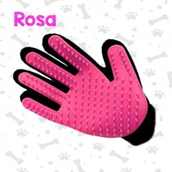 Luva Escova Mágica Tira Pelos Dos Pets Cães E Gatos – Rosa  Direita