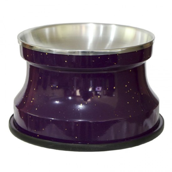 Comedouro Alumínio Gatos Medio 400ml – Roxo Pigmentado
