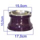 Comedouro Alumínio Gatos Medio 400ml – Roxo Pigmentado