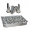 Kit Pizza Cone Assadeira 24 cavidades + 48 Cones 15cm