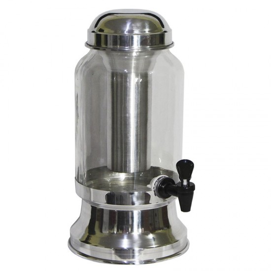 Barrica Suqueira de Vidro 3.2 litros com Porta Gelo Polida