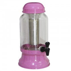 Barrica Suqueira de Vidro 3.2 litros com Porta Gelo Rosa Pigmentado
