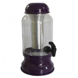 Barrica Suqueira de Vidro 3.2 litros com Porta Gelo Roxo Pigmentado