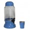 Suqueira Barrica para Suco em Vidro 3,2 Litros Azul Pigmentado