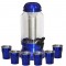 Barrica Suqueira 3,2 Lt com Copos e Porta Gelo Completa Azul Verniz