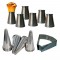 Kit Pizza Cone: 6 Suportes assar + 12 Cones 14cm + Faca