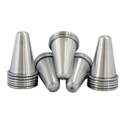 Kit 20 Cones para Pizza Cone em Alumínio Polido 6cm