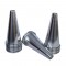 Kit 50 Cones para Pizza Cone em Alumínio Polido 10cm
