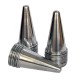 Kit 24 Cones para Pizza Cone em Alumínio Polido 12cm