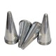 Kit 30 Cones para Pizza Cone em Alumínio Polido 15cm
