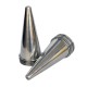 Kit 10 Cones para Pizza Cone em Alumínio Polido 17cm