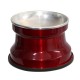 Comedouro Alumínio Gatos Medio 400ml – Vermelho Verniz