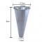 Cone para Pizza Cone em Alumínio Polido 8cm