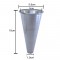 Cone para Pizza Cone em Alumínio Polido 10cm