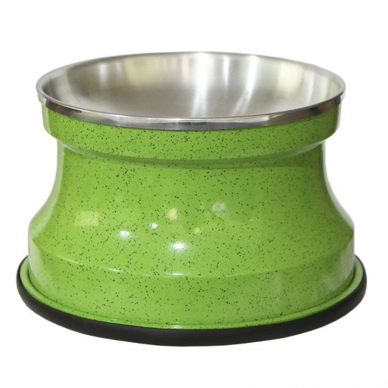 Comedouro Alumínio Gatos Medio 400ml – Verde Pigmentado