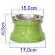 Comedouro Alumínio Gatos Medio 400ml – Verde Pigmentado