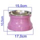 Comedouro Alumínio Gatos Medio 400ml – Rosa Pigmentado