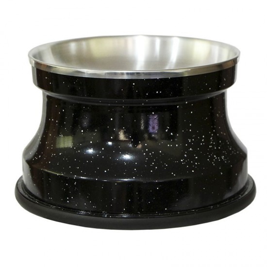 Comedouro Alumínio Gatos Medio 400ml – Preto Pigmentado