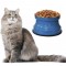Comedouro Alumínio Gatos Medio 400ml – Azul Pigmentado