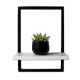 Prateleira Quadro Retangular Vertical 40x28 com Base Branca