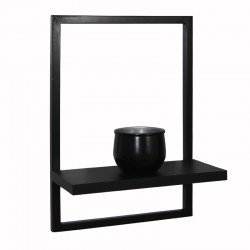 Prateleira Quadro Retangular Vertical 40x28 com Base Preta