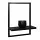 Prateleira Quadro Retangular Vertical 40x28 com Base Preta