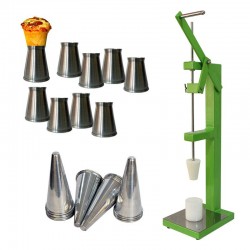 Modeladora com 120 cones 12cm e 24 Suportes Médios Escovados