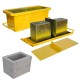 Forma para Meio Bloco de Concreto N14 Manual com Fundo Fechado