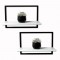 Kit 2 Prateleira Quadro Retangular Horizontal 40x28 Branco