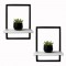 Kit 2 Prateleira Quadro Retangular Vertical 40x28 Branco